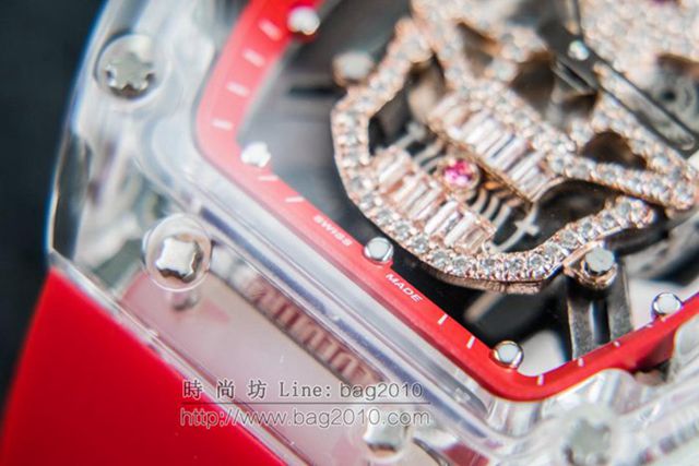 Richard Mille e理查徳米勒 RM052系列 最新鬼頭升級版 顱骨系列 原裝透明殼 理查徳米勒高端男士全自動機械腕表  hds1449